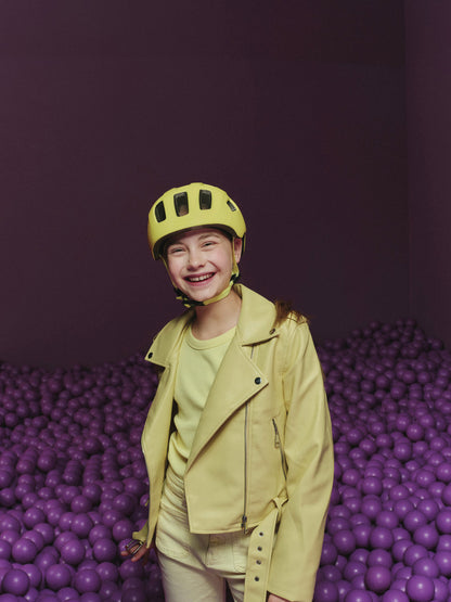 Abus Youn-I 2.0 Fahrradhelm Kinder | mono yellow